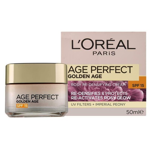 L'Oreal Paris Golden Age Rosy Re-Densifying Day Cream 50ml Fight Sagging