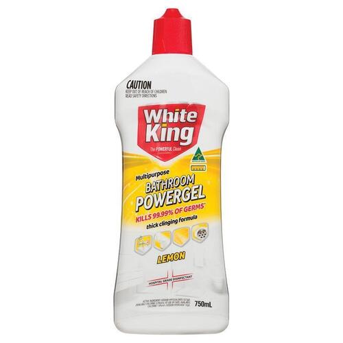 White King Bathroom Power Gel Lemon 750ml