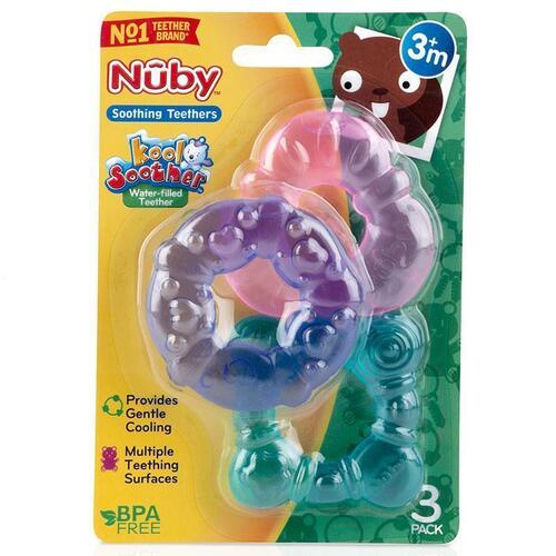 Nuby Water Filled Teether 3 Pack