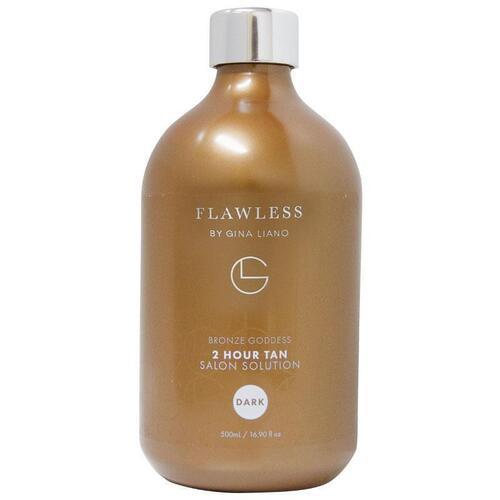 Gina Liano FLAWLESS 2 Hour Spray Tan Salon Solution 500ml Dark