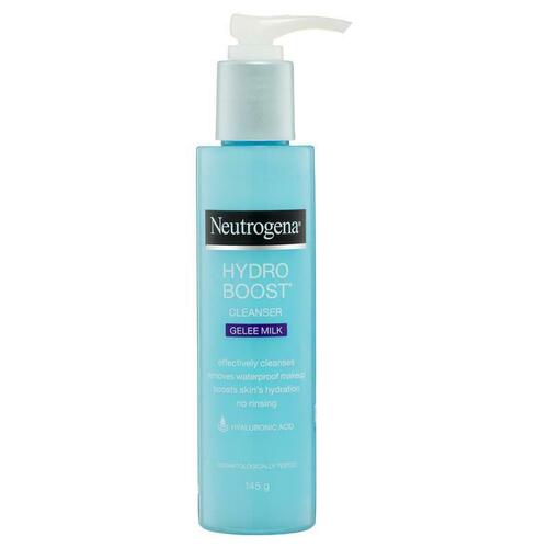 Neutrogena Hydro Boost Cleanser Gelee Milk 145ml Removes Water-Proof Make-Up