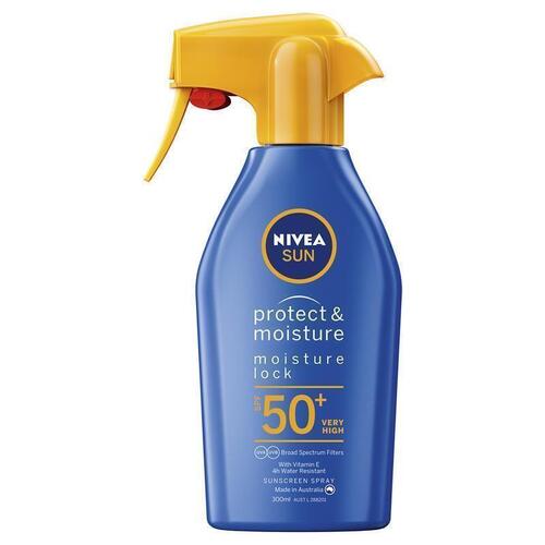 NIVEA Sun Protect & Moisture SPF50+ Sunscreen Trigger 300ml