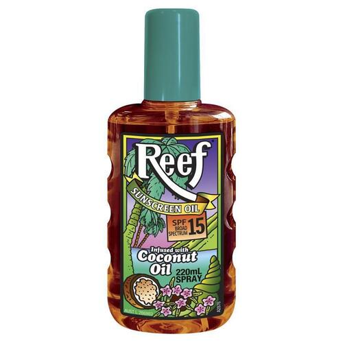 Reef Coconut Oil SPF 15+ Moisturising Oil Spray 220ml