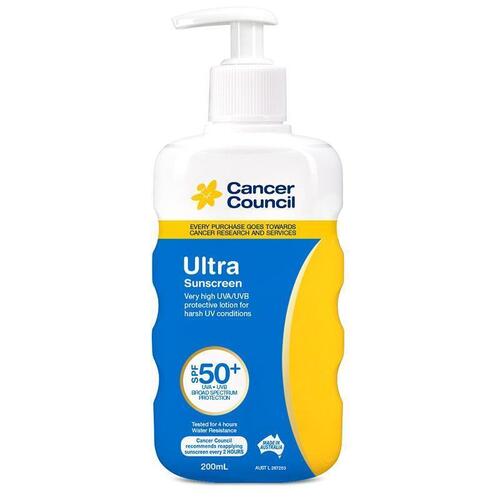 Cancer Council SPF 50+ Ultra Pump 200ml