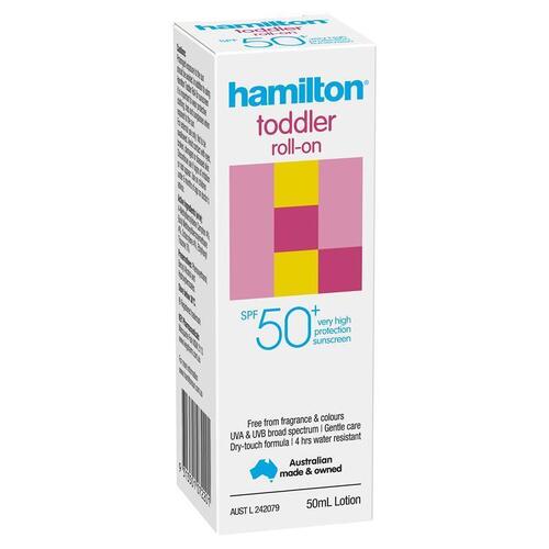 Hamilton Sun SPF 50+ Toddler Roll On 50ml