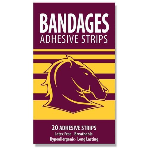 NRL Bandages Brisbane Broncos 20 Pack