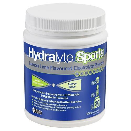 Hydralyte Sports Lemon Lime Powder 900g Tub