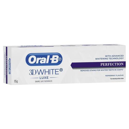 Oral B Teeth Whitening Toothpaste 3D White Luxe Perfection 95g