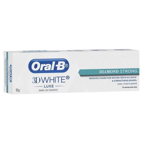 Oral B Teeth Whitening Toothpaste 3D White Luxe Diamond Strong 95g