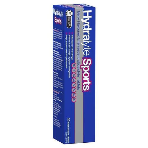 Hydralyte Sports Berry 20 Effervescent Tablets