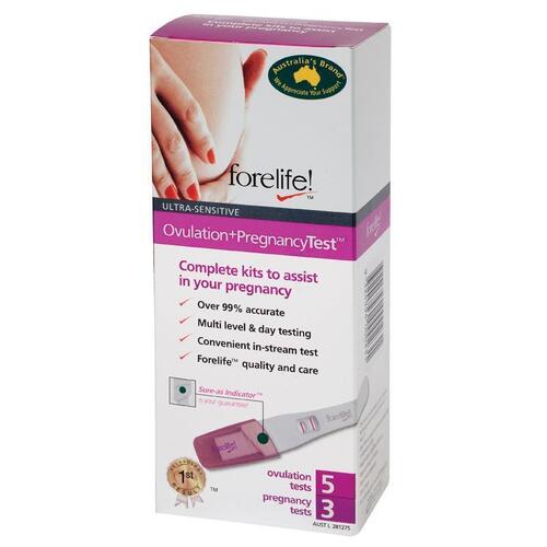 Forelife Ultra Sensitive Ovulation + Pregnancy 8 Test