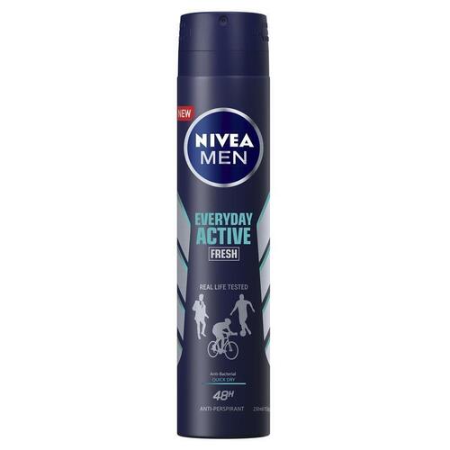 NIVEA MEN Everyday Active Fresh 48H Aerosol Deodorant 250ml