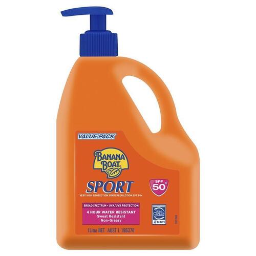 Banana Boat SPF 50+ Sport 1 Litre