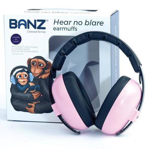 Banz Ear Muffs Mini 3+ Months to 2 Years Petal Pink