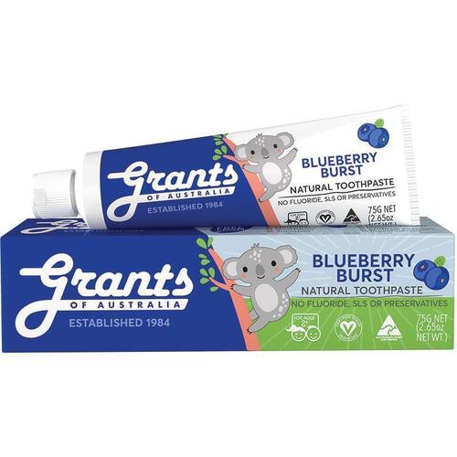 Grants of Australia Toothpaste Kids Blueberry Burst 75g Online Only