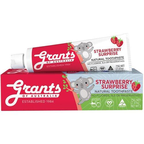 Grants of Australia Toothpaste Kids Strawberry Surprise 75g Online Only