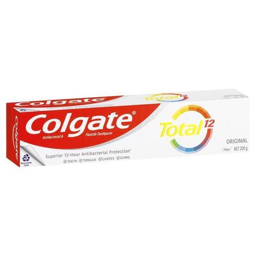 Colgate Total Original Antibacterial and Fluoride Toothpaste 200g