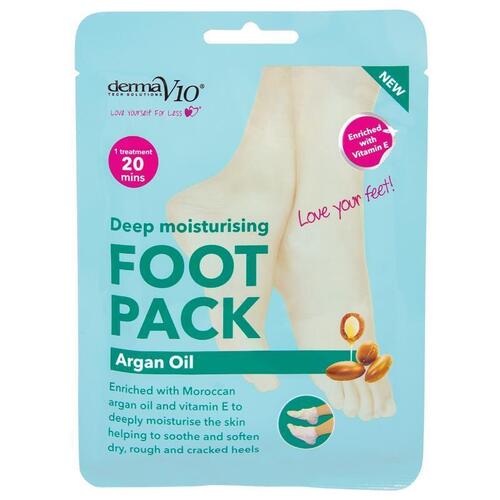 Derma V10 Moisturising Foot Mask Argan Oil