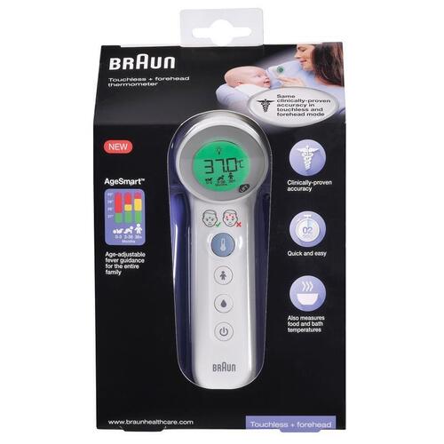 Braun Touchless + Forehead Thermometer BNT400