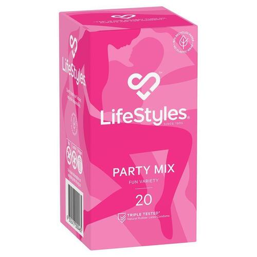 LifeStyles Condoms Party Mix 20 Pack