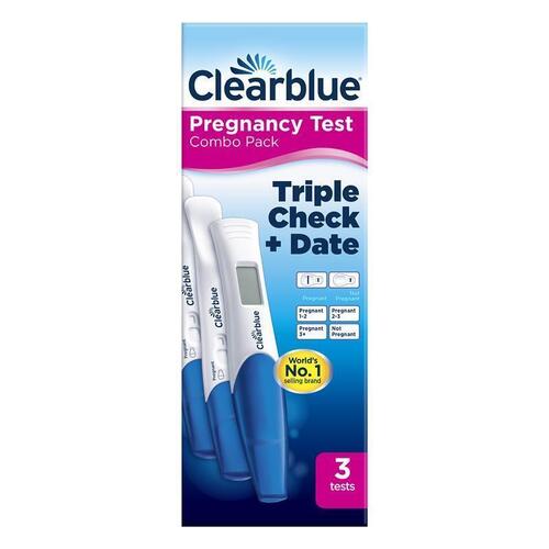 Clearblue Pregnancy 1 Digital Test & 2 Visual Tests 3 Tests