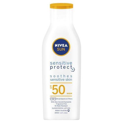 NIVEA Sun Sensitive Protect SPF50 Sunscreen Lotion 200ml