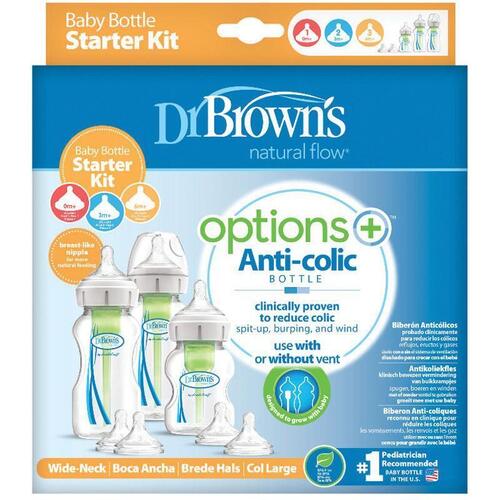 Dr Browns Options Anti-Colic Wide Neck Starter Kit