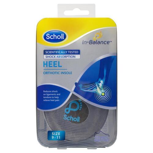 Scholl In Balance Heel and Ankle Orthotic Insole Large