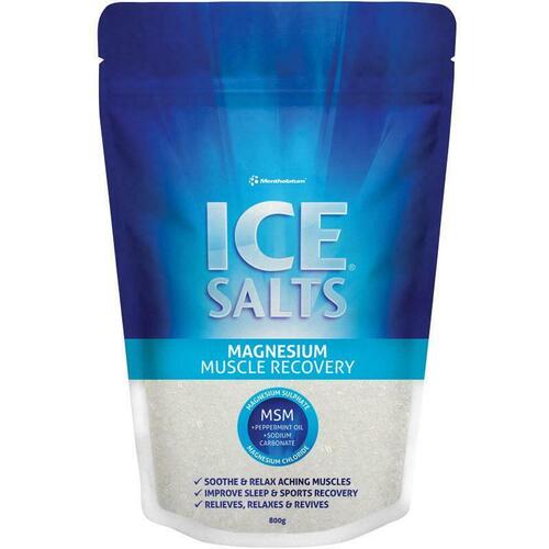 Mentholatum Ice Salts Magnesium Muscle Recovery 800g Improve Sport Recovery