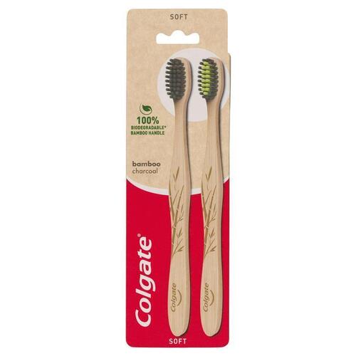 Colgate Toothbrush Bamboo 2 Pack