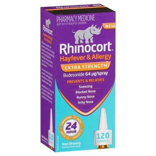 Rhinocort Extra Strength Hayfever & Allergy Nasal Spray 120 Sprays