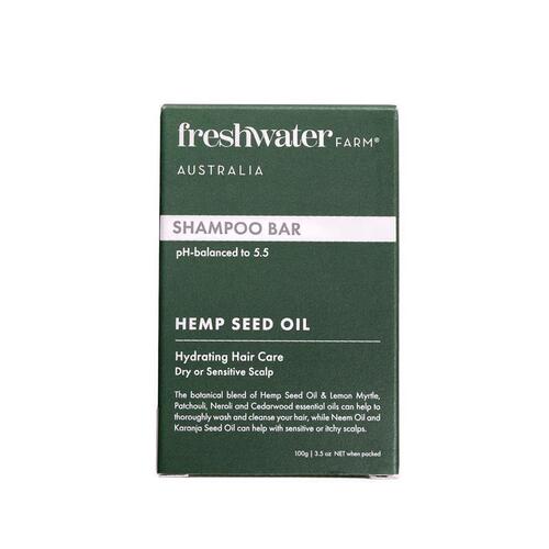 Freshwater Farm Australia Hemp Seed Oil Hydrating Shampoo Bar 100g