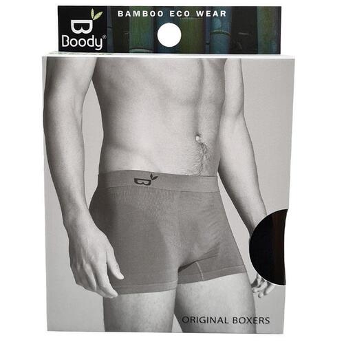 Boody Mens Original Boxers Black Large