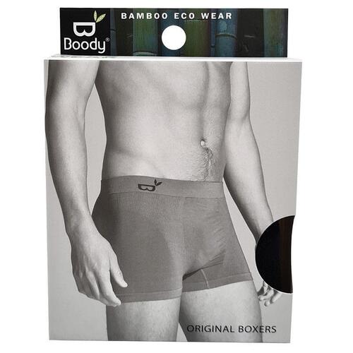 Boody Mens Original Boxers Black Small