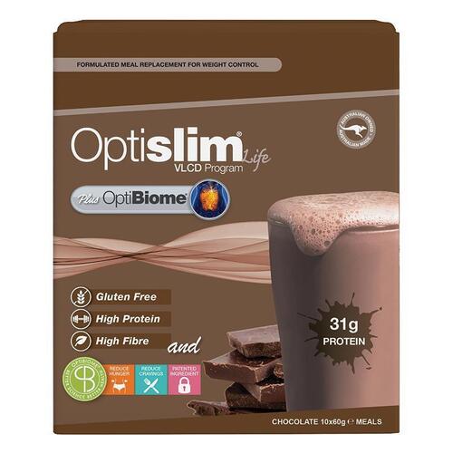 Optislim Life Optibiome Shake Chocolate 10x60g