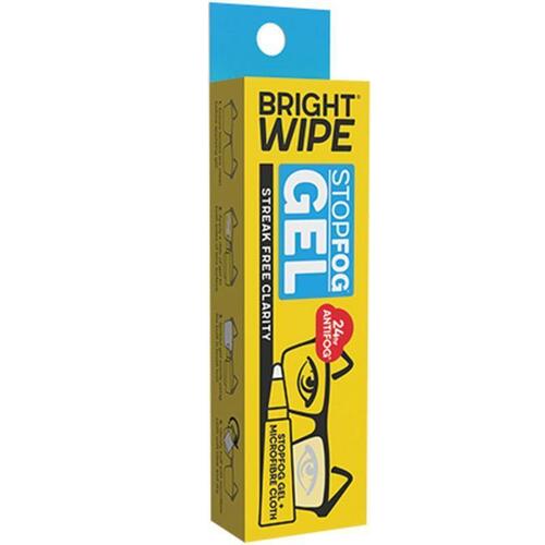 BrightWipe StopFog Gel 10g with Microfibre Cloth