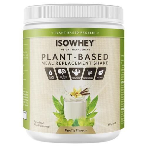 IsoWhey Plant-Based Meal Replacement Shake Vanilla 550g