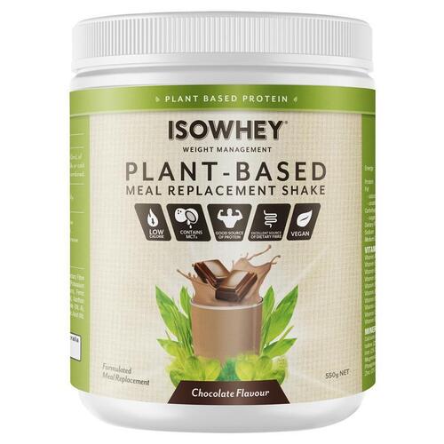 IsoWhey Plant-Based Meal Replacement Shake Chocolate 550g