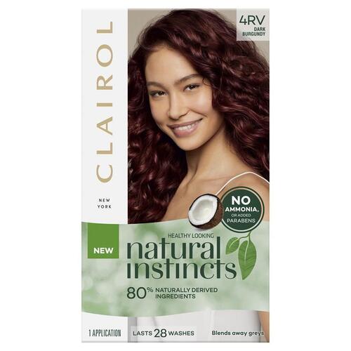 Natural Instincts 4RV Dark Burgundy Semi Permanent Hair Colour