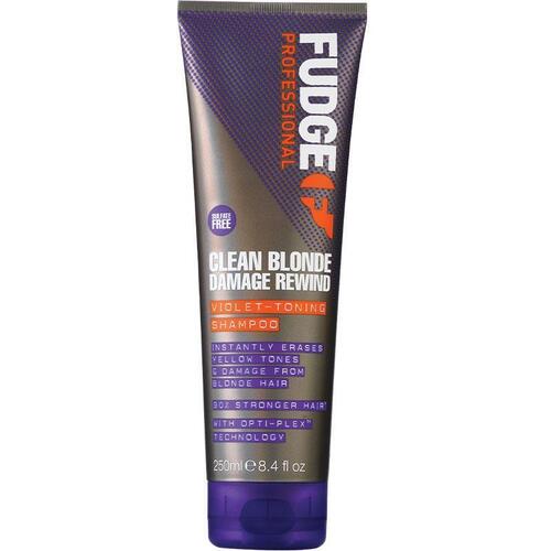 Fudge Clean Blonde Damage Rewind Violet Toning Shampoo 250ml