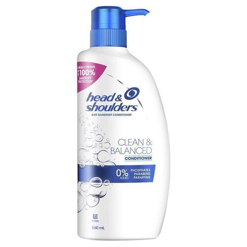 Head & Shoulders Clean & Balanced Conditioner 660ml