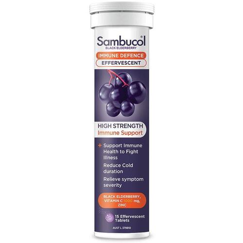 Sambucol HS Immune Defence 15 Effervescent Tablets