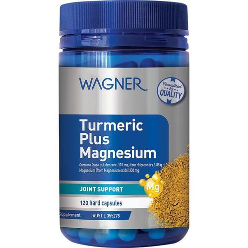 Wagner Turmeric + Magnesium 120 Capsules