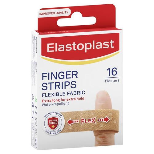 Elastoplast Flexible Fabric Finger Strips 16 Pack