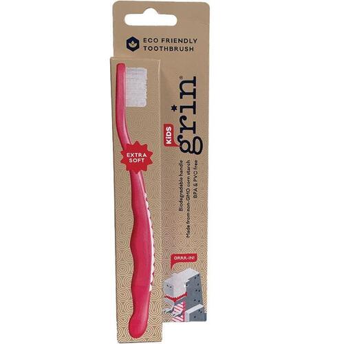 Grin Kids Bio Toothbrush Pink 1 Pack