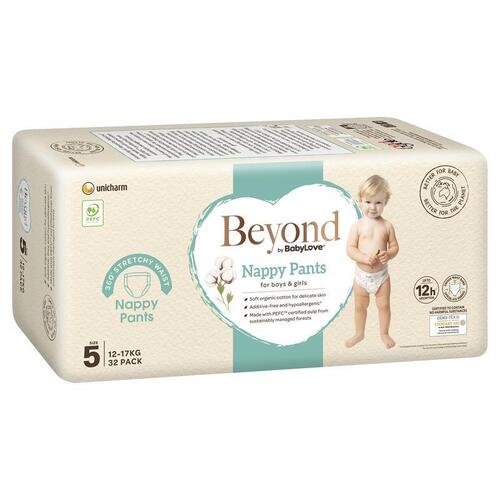 Beyond by BabyLove Nappy Pants Size 5 (12-17kg) 32 Pack