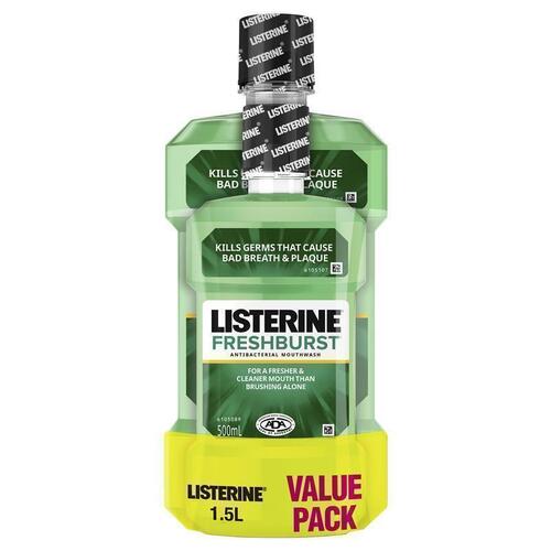 Listerine Freshburst Antibacterial Mouthwash Value Pack 1.5L