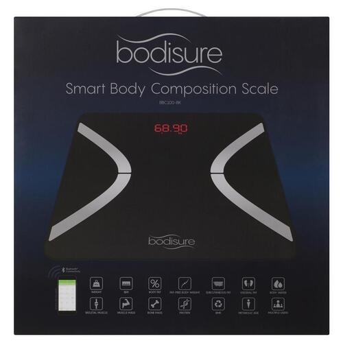 BodiSure Smart Body Bluetooth Composition Scale Black