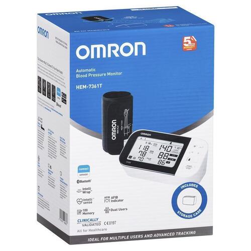 Omron HEM7361T Blood Pressure + AFIB Monitor Bluetooth