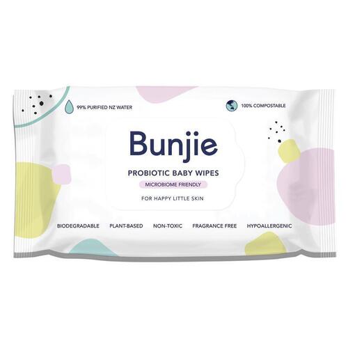 Bunjie Probiotic Baby Wipes 80 Pack